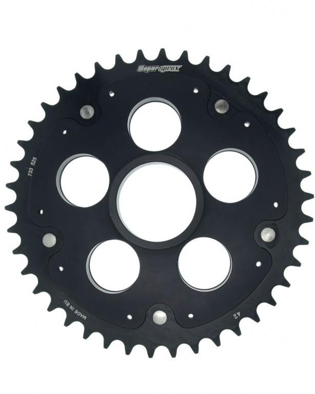Rear sprocket STEALTH with alloy disc SUPERSPROX STEALTH with alloy disc RSA-733_525:42-BLK Crni 42T, 520