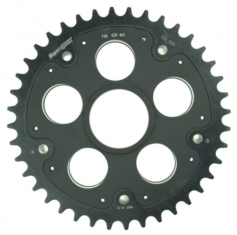 Rear sprocket STEALTH with alloy disc SUPERSPROX RSA-736_525:40-BLK Crni 40T, 520