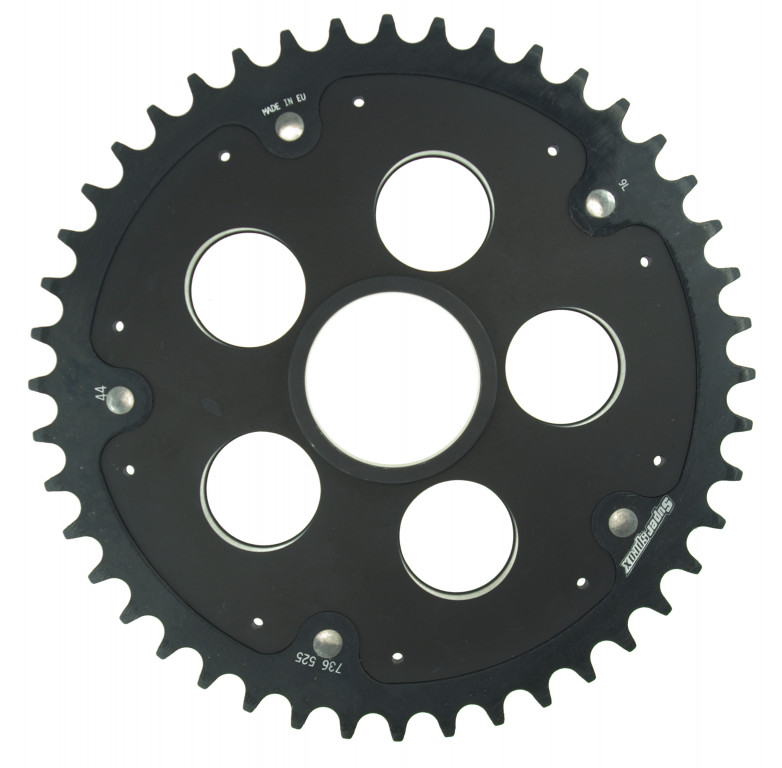 Rear sprocket STEALTH with alloy disc SUPERSPROX RSA-736_525:44-BLK Crni 44T, 520