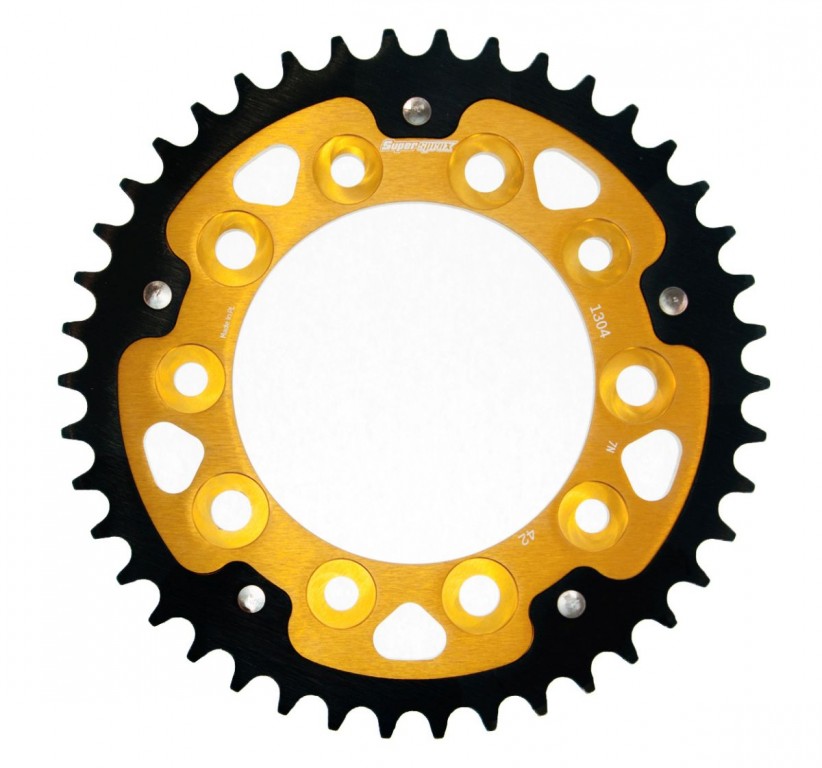 Rear sprocket SUPERSPROX STEALTH RST-1304:42-GLD zlato 42T, 525