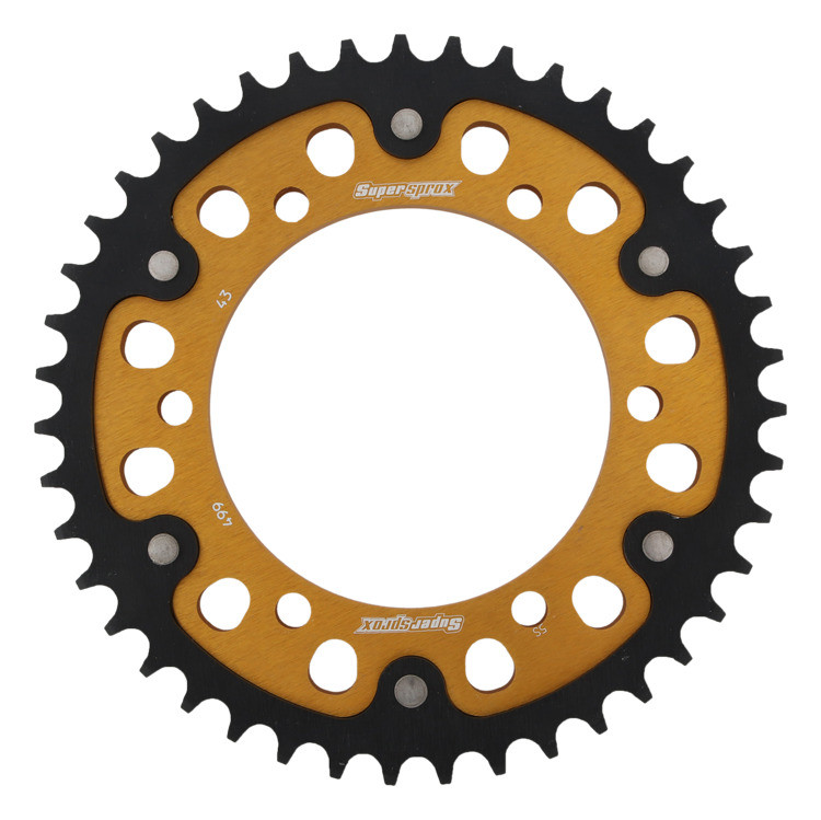 Lančenik zadnji SUPERSPROX STEALTH RST-499:43-GLD zlato 43T, 530