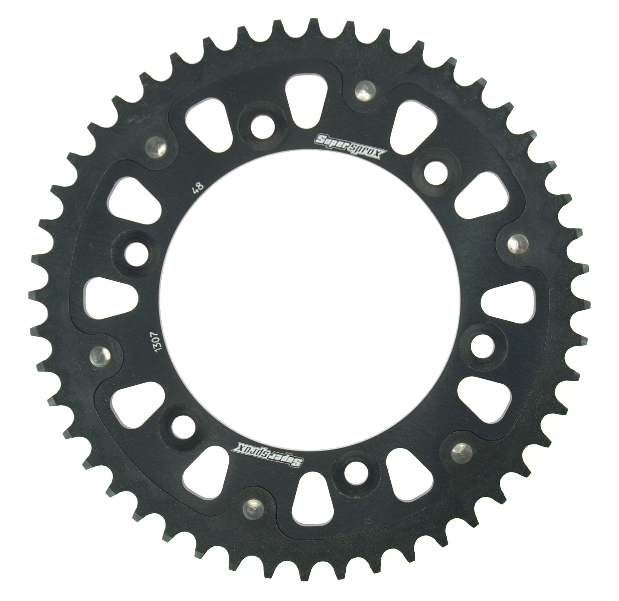 Rear sprocket SUPERSPROX STEALTH RST-1307:48-BLK Crni 48T, 525