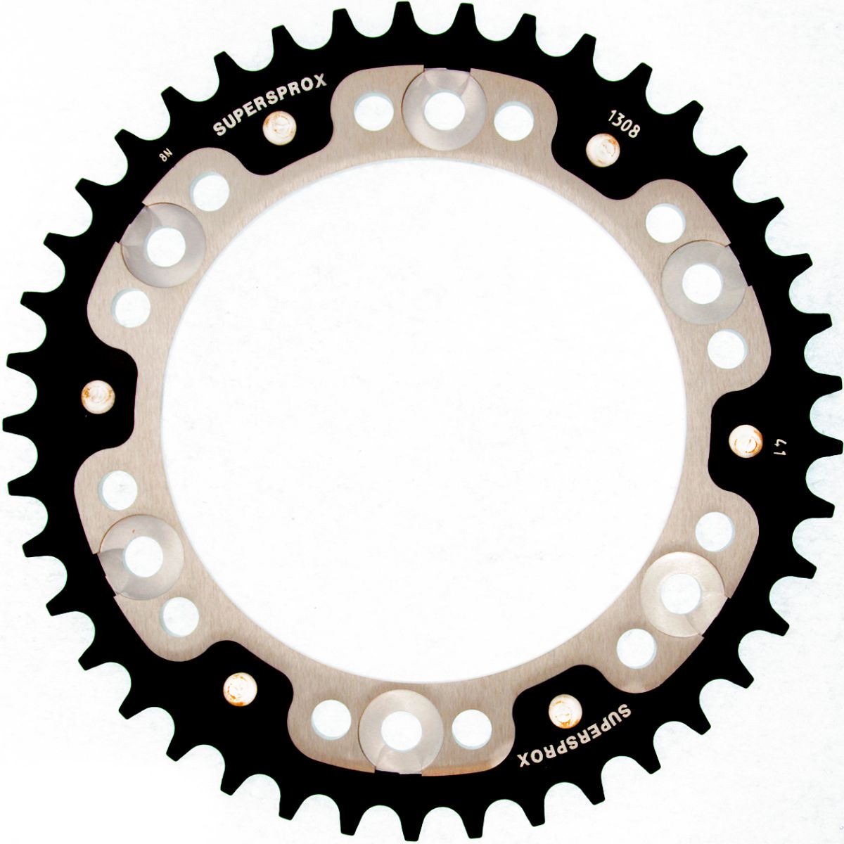 Rear sprocket SUPERSPROX STEALTH RST-1308:41-SLV silver 41T, 520