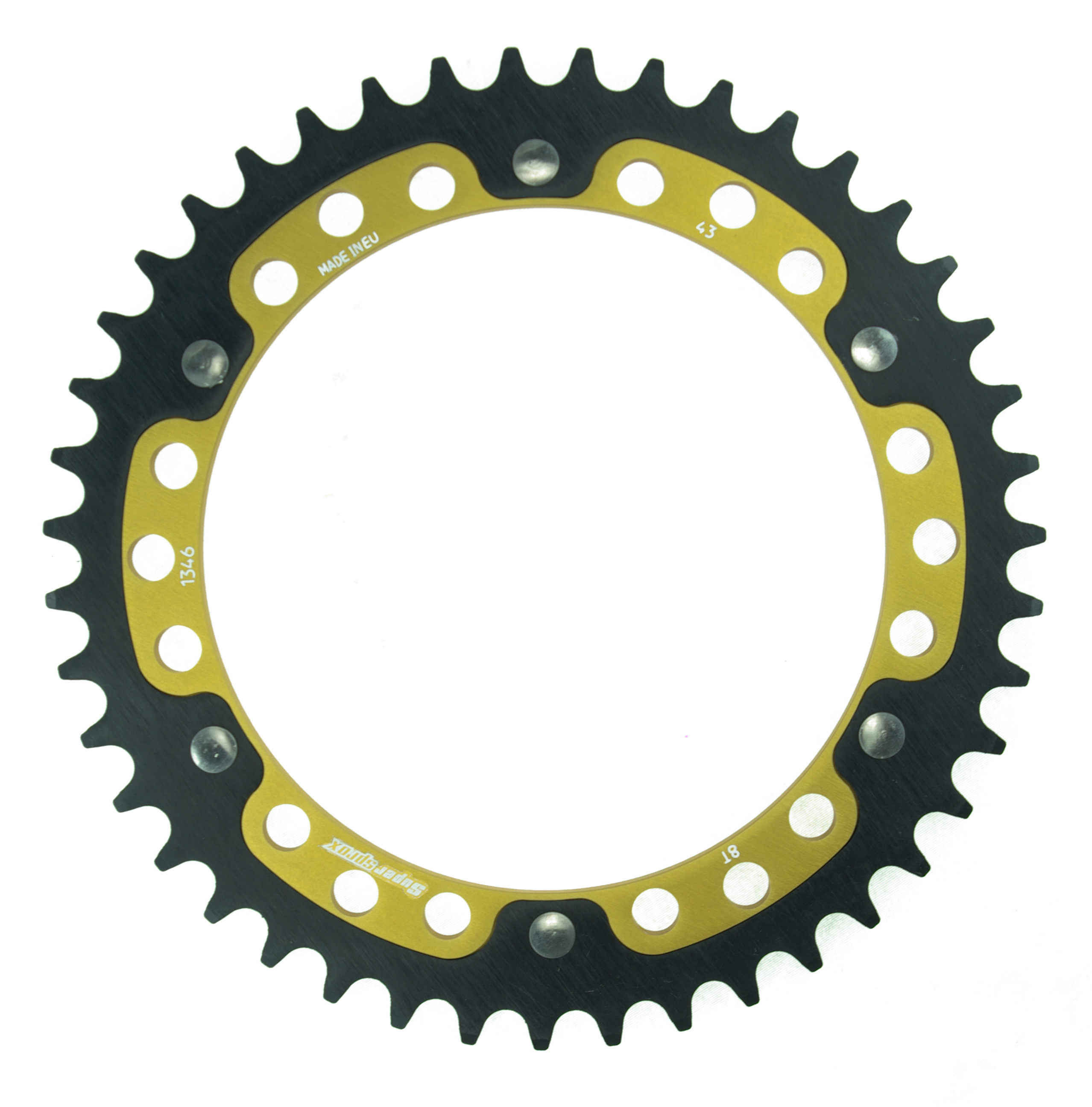 Lančenik zadnji SUPERSPROX STEALTH RST-1346:43-GLD zlato 43T, 525