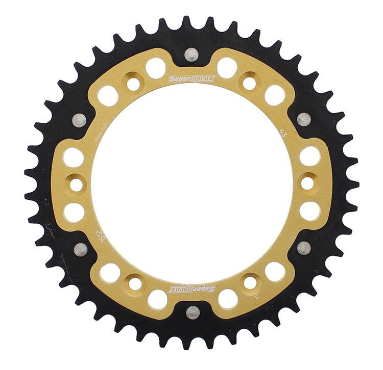 Lančenik zadnji SUPERSPROX STEALTH RST-1512:43-GLD zlato 43T, 520