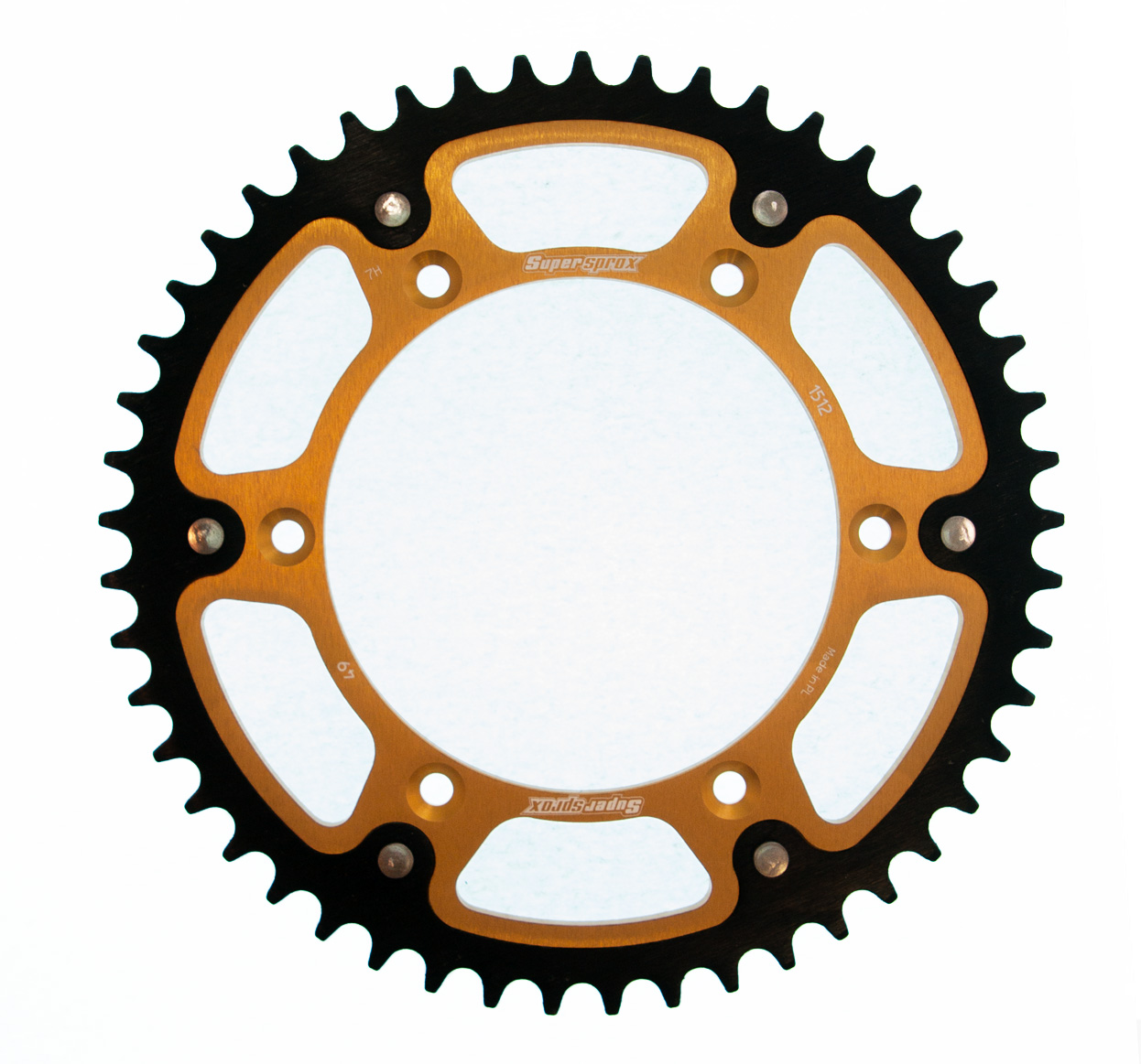 Rear sprocket SUPERSPROX STEALTH RST-1512:49-GLD zlato 49T, 520