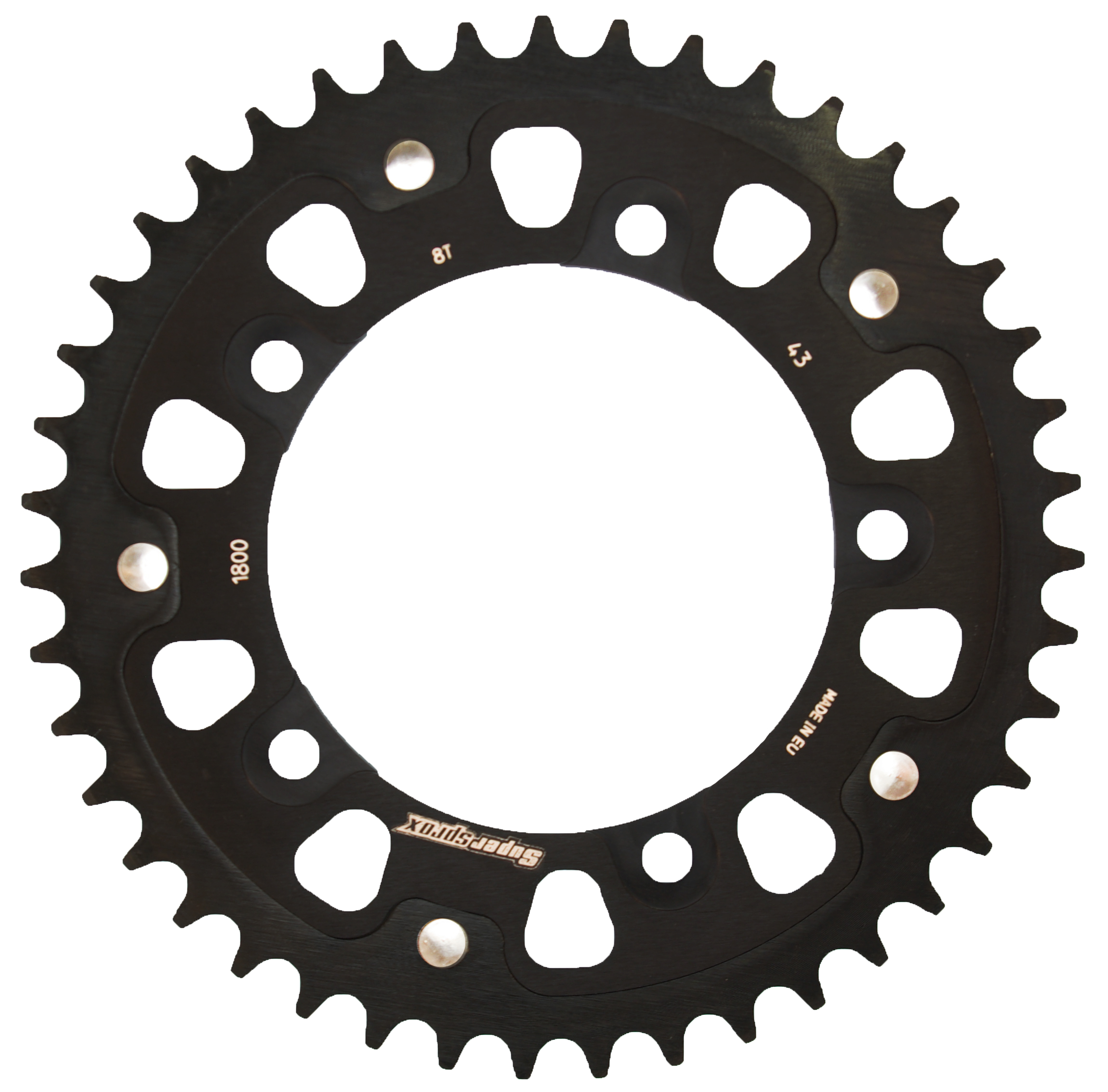 Lančenik zadnji SUPERSPROX STEALTH RST-1800:43-BLK Crni 43T, 530