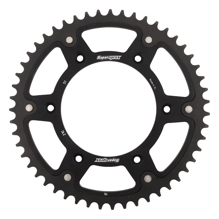 Lančenik zadnji SUPERSPROX STEALTH RST-210:51-BLK Crni 51T, 520