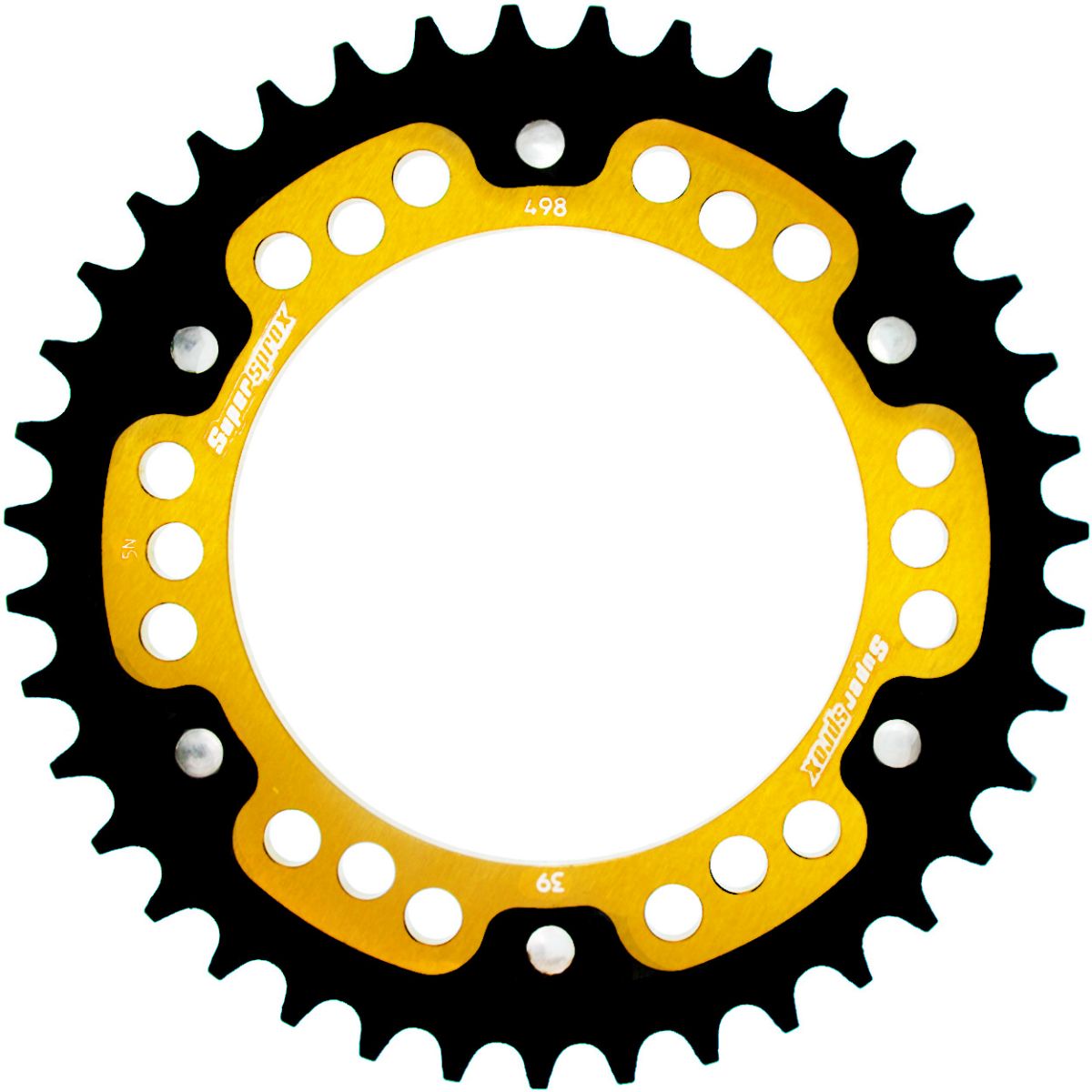 Rear sprocket SUPERSPROX STEALTH RST-498:39-GLD zlato 39T, 525