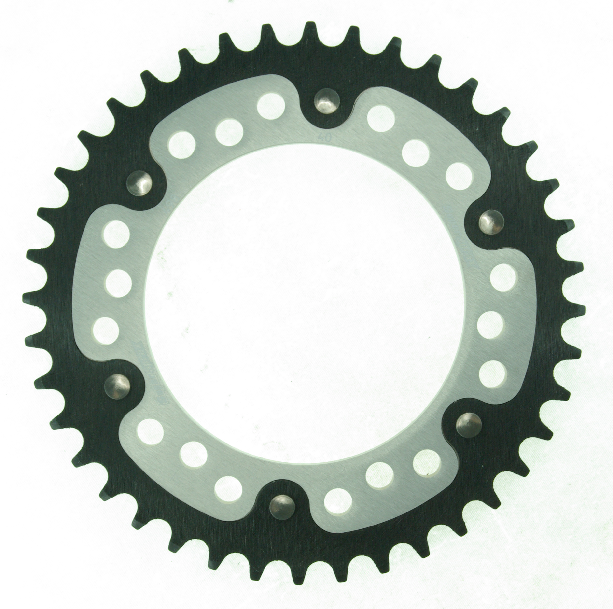 Rear sprocket SUPERSPROX STEALTH RST-498:40-SLV silver 40T, 525