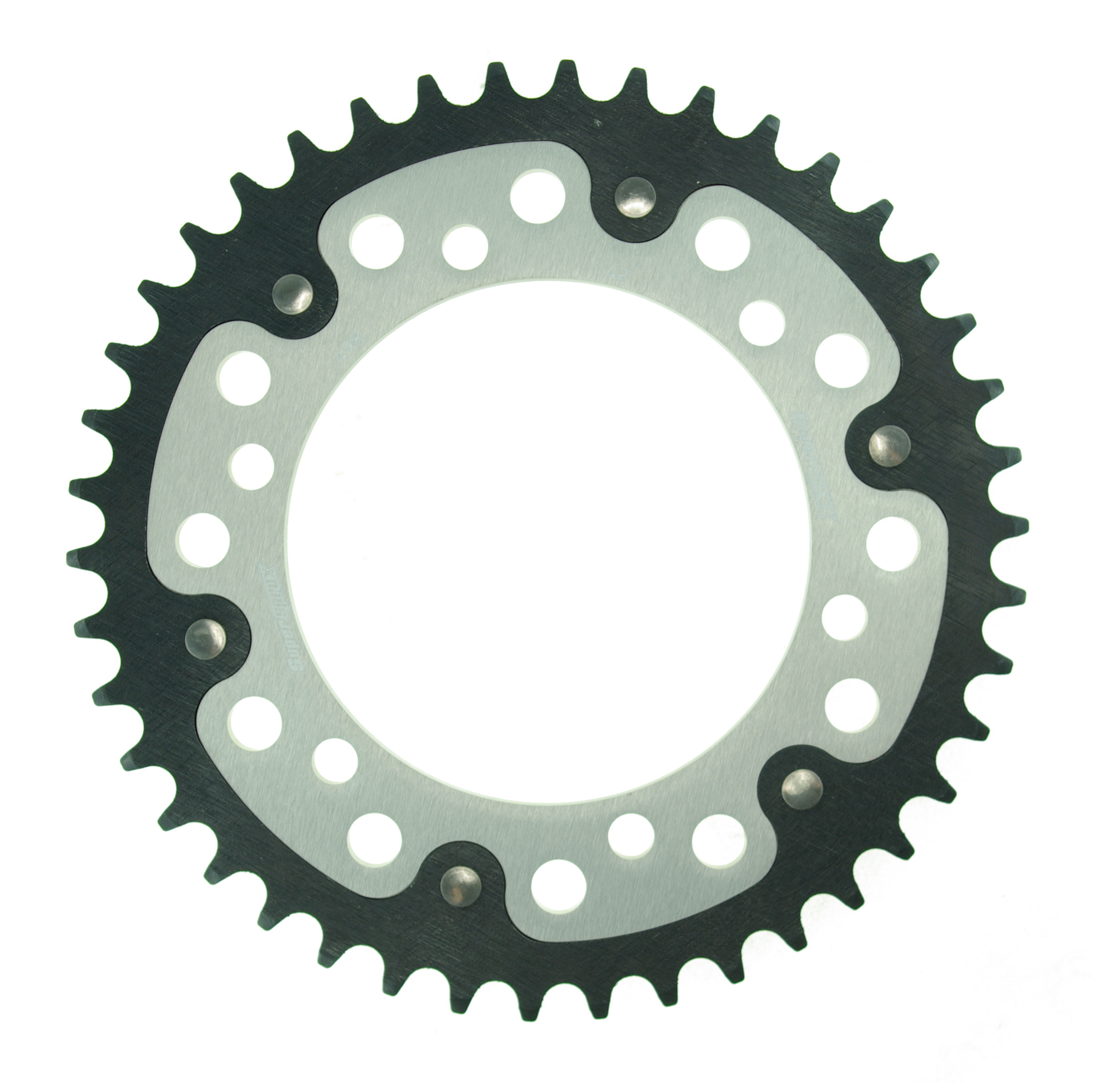 Rear sprocket SUPERSPROX STEALTH RST-498:42-SLV silver 42T, 525