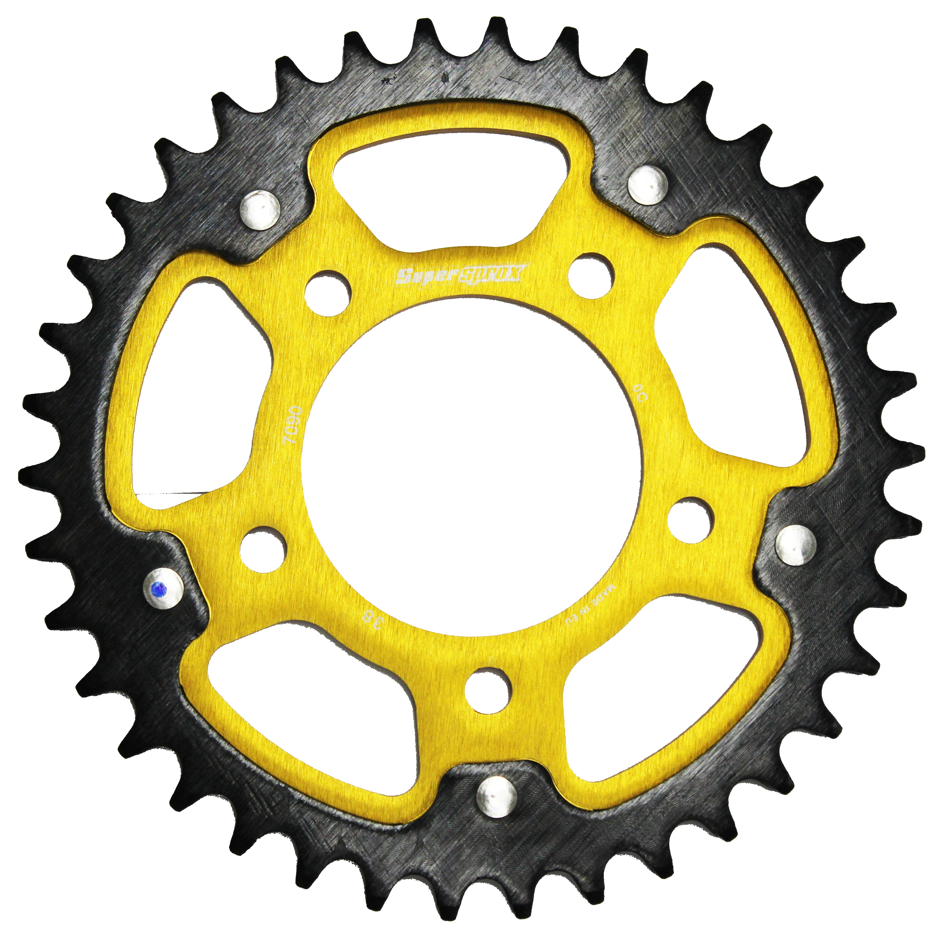 Lančenik zadnji SUPERSPROX STEALTH RST-7090:38-GLD zlato 38T, 530