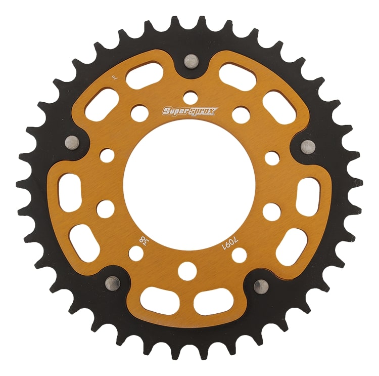 Rear sprocket SUPERSPROX STEALTH RST-7091:38-GLD zlato 38T, 520