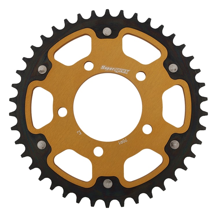 Lančenik zadnji SUPERSPROX STEALTH RST-7091:42-GLD zlato 42T, 520
