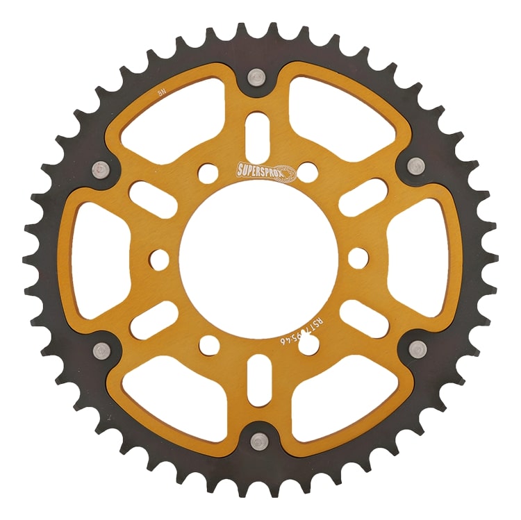 Lančenik zadnji SUPERSPROX STEALTH RST-7095:46-GLD zlato 46T, 525