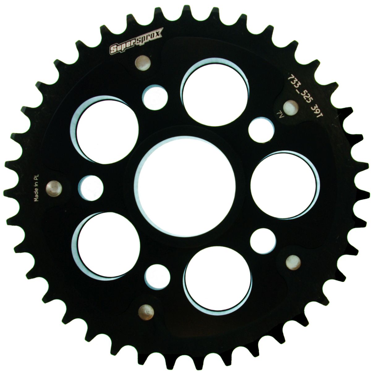 Rear sprocket SUPERSPROX STEALTH RST-733_525:39-BLK Crni 39T, 525