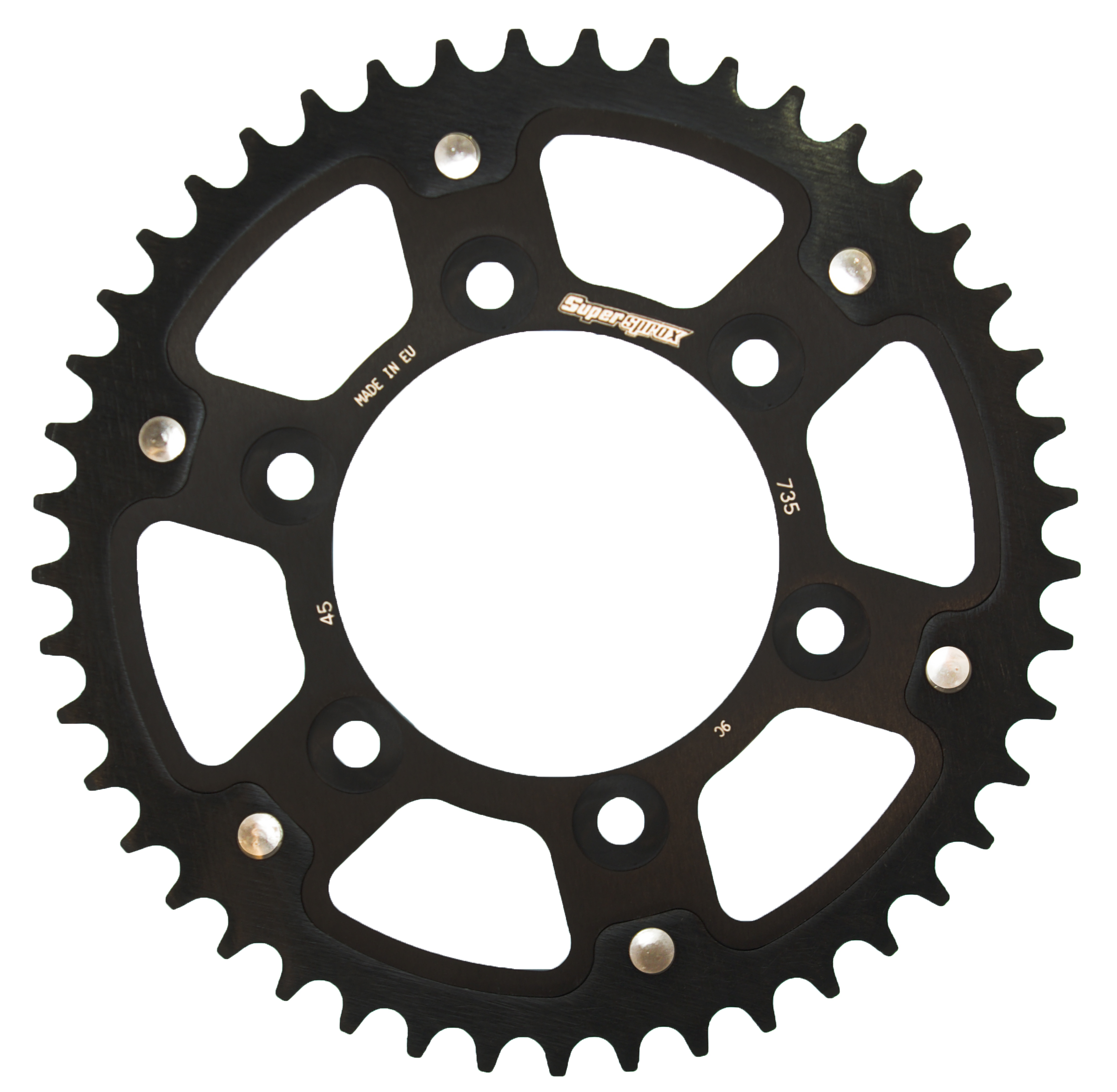 Lančenik zadnji SUPERSPROX STEALTH RST-735:45-BLK Crni 45T, 520