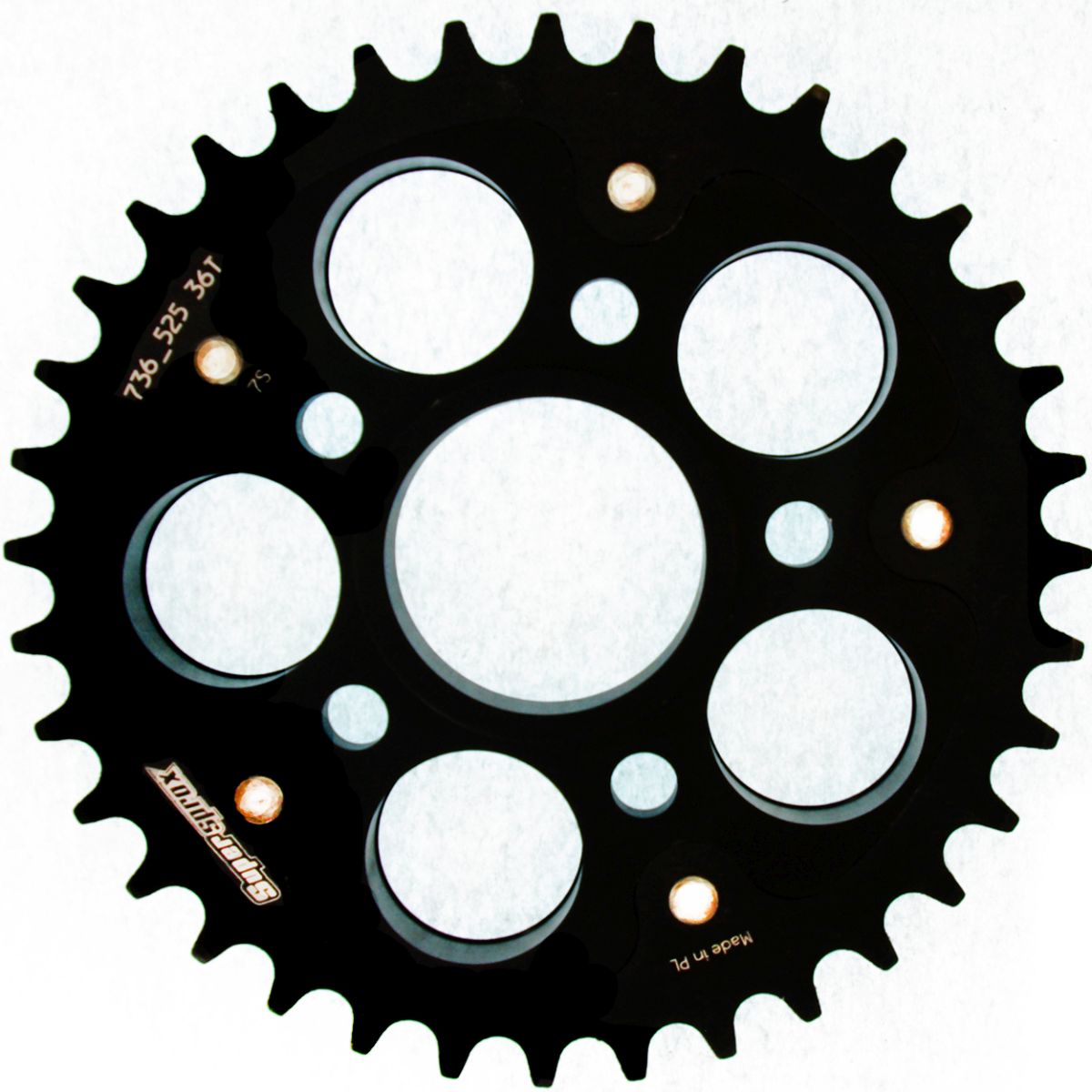 Lančenik zadnji SUPERSPROX STEALTH RST-736_525:36-BLK Crni 36T, 525