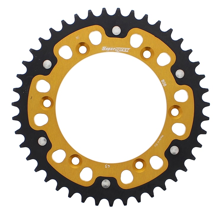 Lančenik zadnji SUPERSPROX STEALTH RST-808:43-GLD zlato 43T, 520