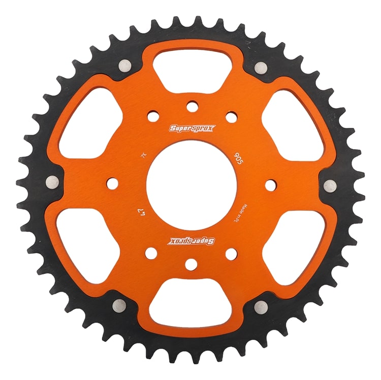 Lančenik zadnji SUPERSPROX STEALTH RST-905:47-ORG orange 47T, 520