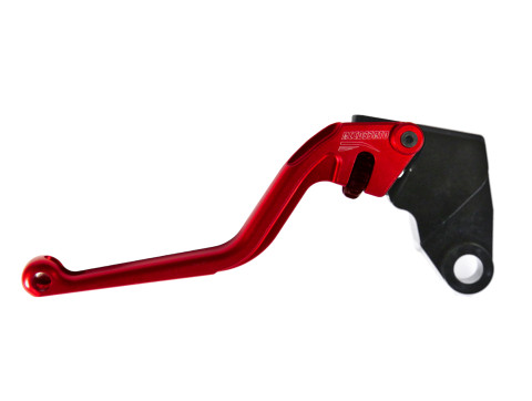 Clutch Lever ACCOSSATO ESK828 fixed CNC-worked aluminium, red