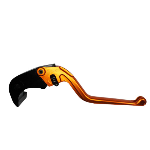 Brake lever ACCOSSATO EDF035 fixed CNC-worked aluminium, orange