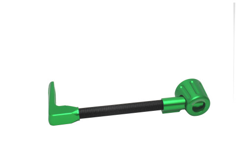 Lever guard ACCOSSATO DE007 with black hose and joint left, carbon