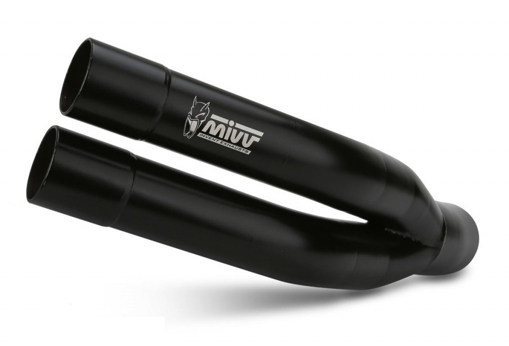 Silencer MIVV DOUBLE GUN S.037.SDGB Steel black for SUZUKI GSR 750 2011-2016