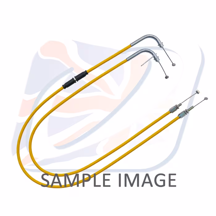 Throttle cable (pair) Venhill S01-4-129 featherlight Yellow