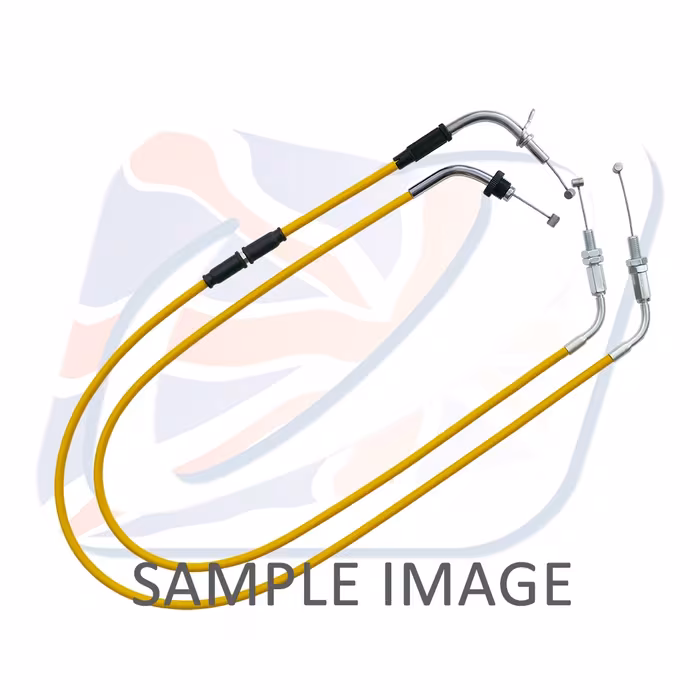 Throttle cable (pair) Venhill S01-4-148 featherlight Yellow