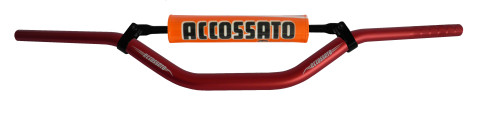 Handlebar ACCOSSATO aluminium, 28.5 mm crven