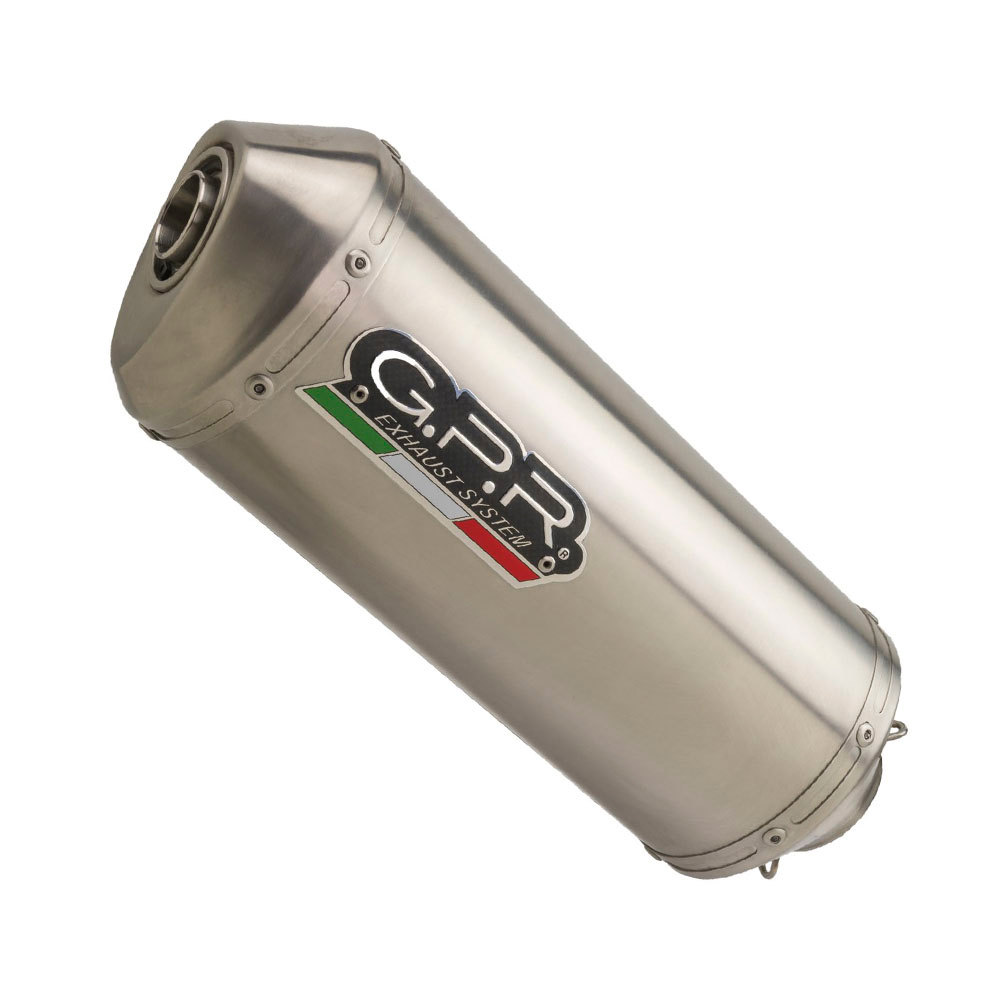Slip-on exhaust GPR SATINOX Y.4.SAT Brushed Stainless steel including removable db killer and link pipe