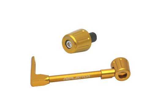 Lever guard in aluminium + right end ACCOSSATO DE005 with gold hose and joint left