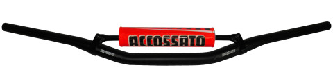 Handlebar ACCOSSATO HB078 Aluminium Made With Variable Diameter - 28.5 mm Crni