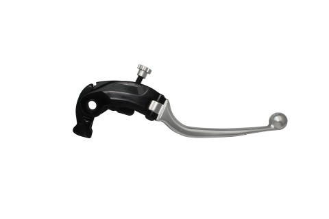 Adjustable folding lever ACCOSSATO LV019 in aluminium for Nissin radial brake master cylinder silver