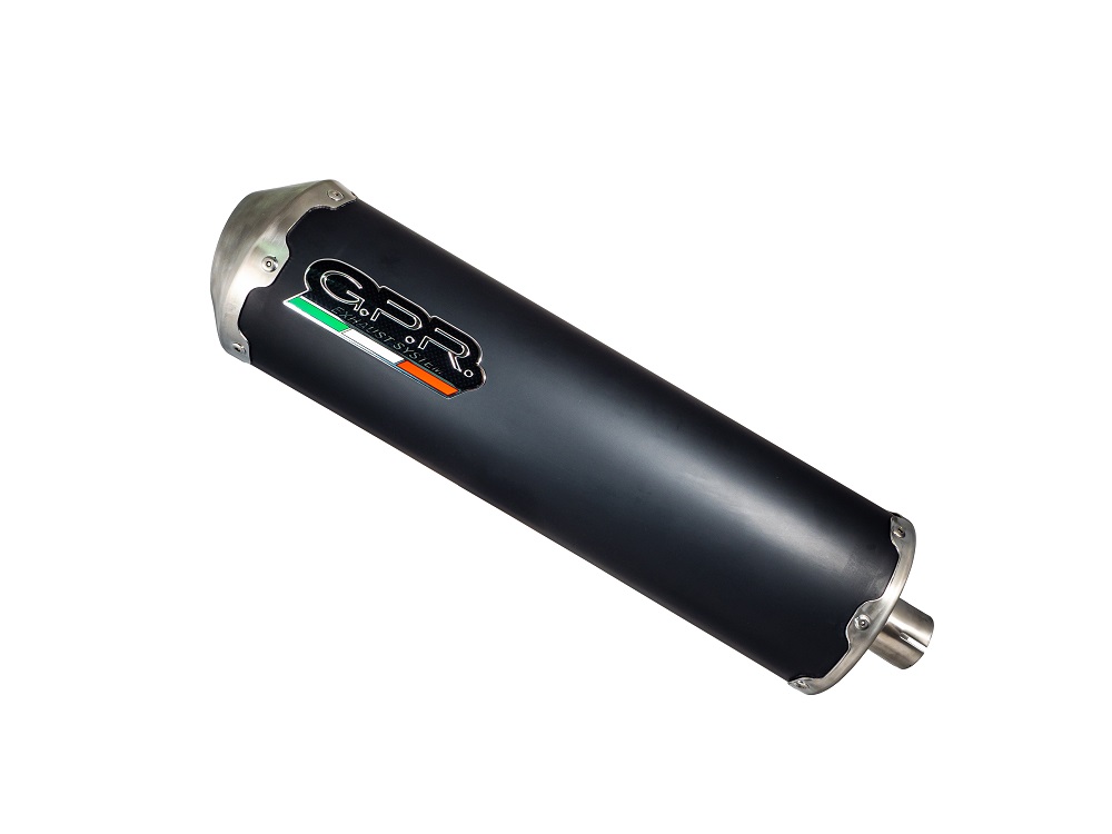 Slip-on exhaust GPR EVO4 ROAD SC.CAT.168.1.EVO4 Matte Black including removable db killer, link pipe and catalyst