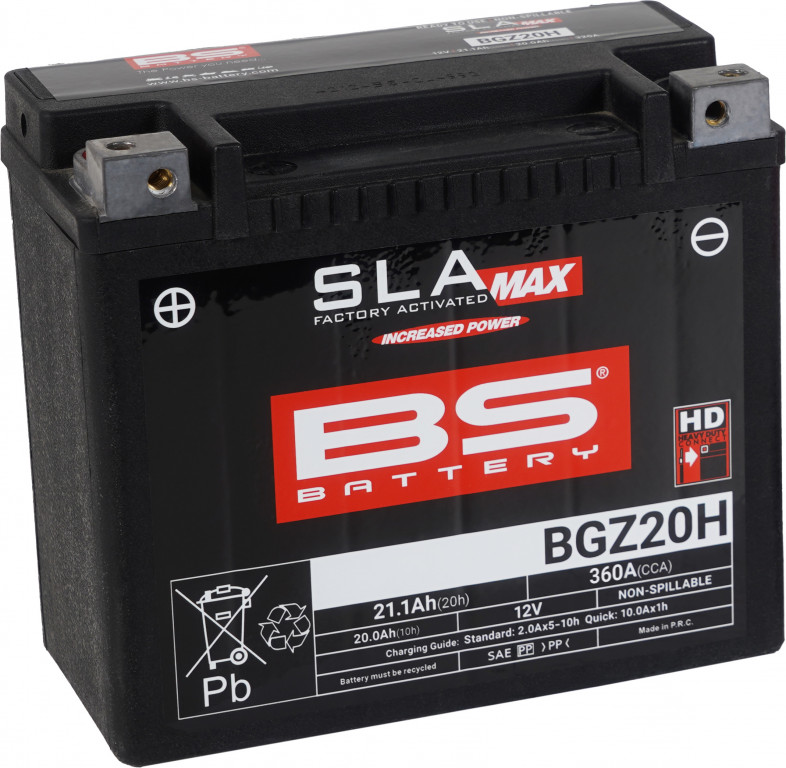 Tvorničko aktiviran akumulator BS-BATTERY BGZ20H SLA MAX