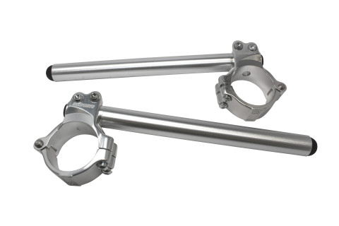 Pair of raised clip-on ACCOSSATO CP004 +10 mm 10 degrees inclination, silver