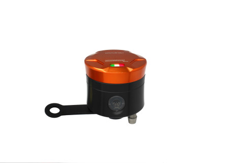 Brake fluid reservoir ACCOSSATO CNC-worked FU104 straight bracket included orange