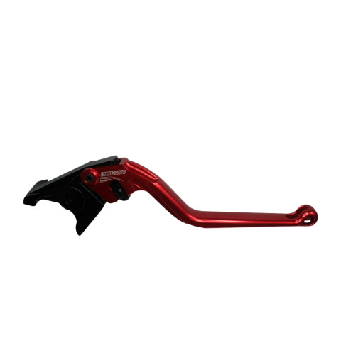 Brake lever ACCOSSATO EDF014 fixed CNC-worked aluminium, red