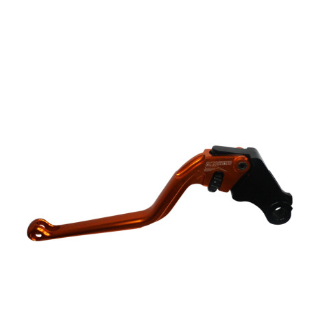 Clutch Lever ACCOSSATO ESH250 fixed CNC-worked aluminium, orange