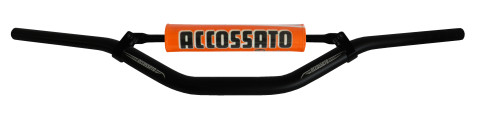 Handlebar ACCOSSATO aluminium, 28.5 mm Crni