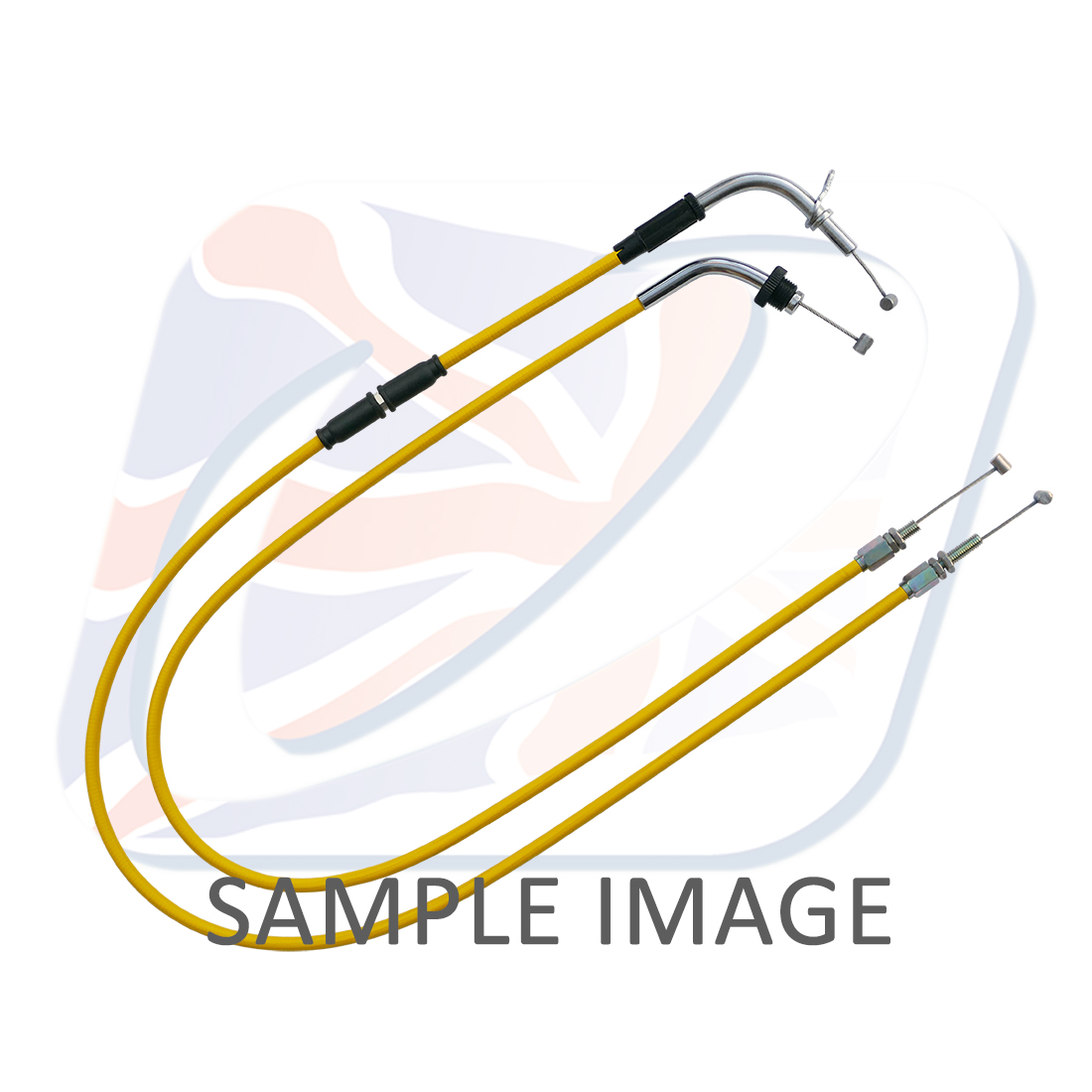 Throttle cables (pair) Venhill S01-4-061-YE featherlight yellow