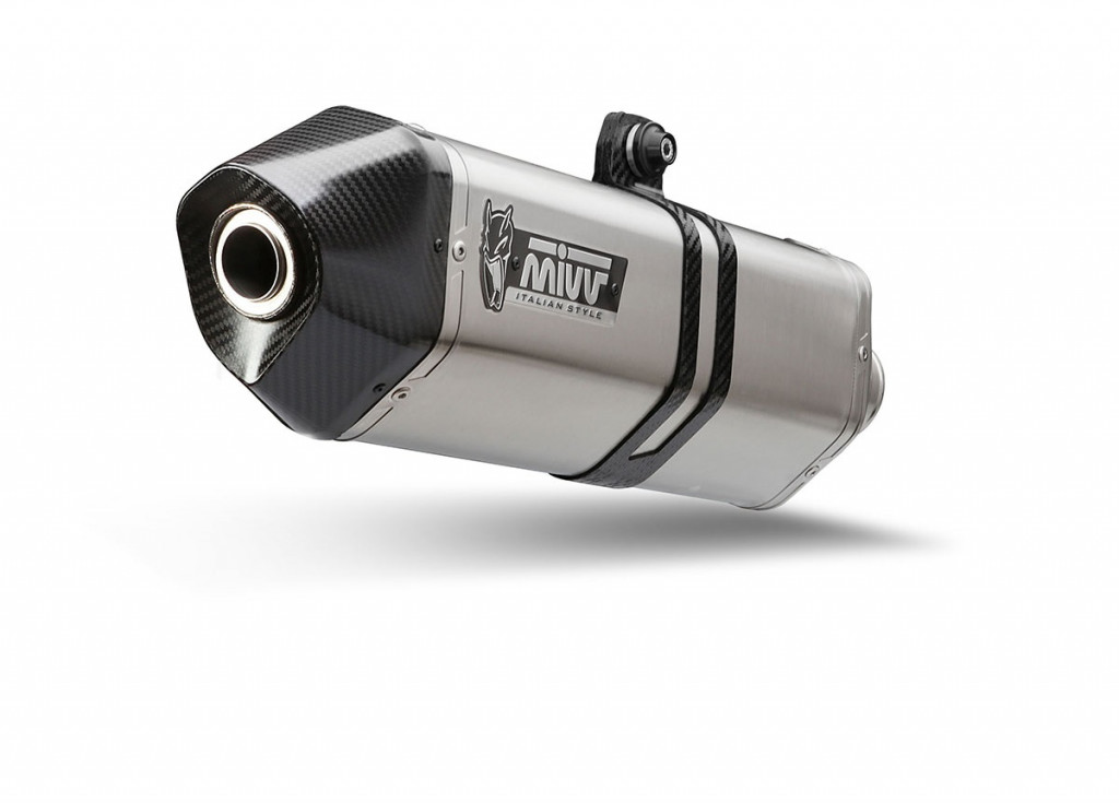 Silencer MIVV SPEED EDGE T.018.LRX Stainless Steel / Carbon Cap for TRIUMPH Tiger 900 2021-2023