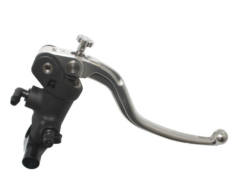 Radial brake master cylinder ACCOSSATO PC012 19 x 19 with fixed lever,silver