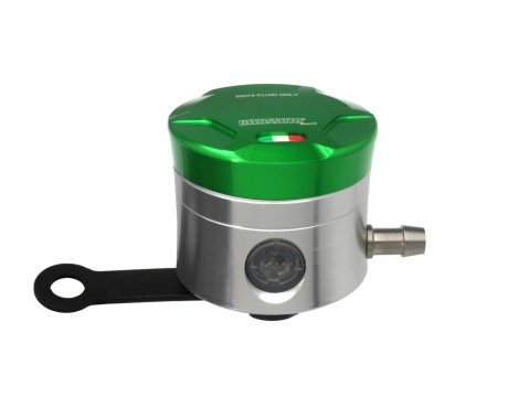 Brake fluid reservoir ACCOSSATO CNC-worked FU010 straight bracket included green