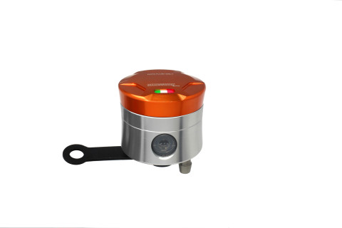 Brake fluid reservoir ACCOSSATO CNC-worked FU104 straight bracket included orange