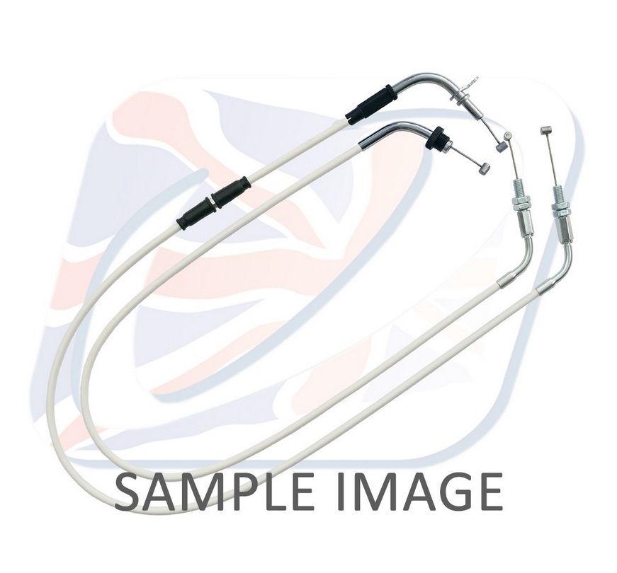 Throttle cables (pair) Venhill S01-4-111-WT featherlight white