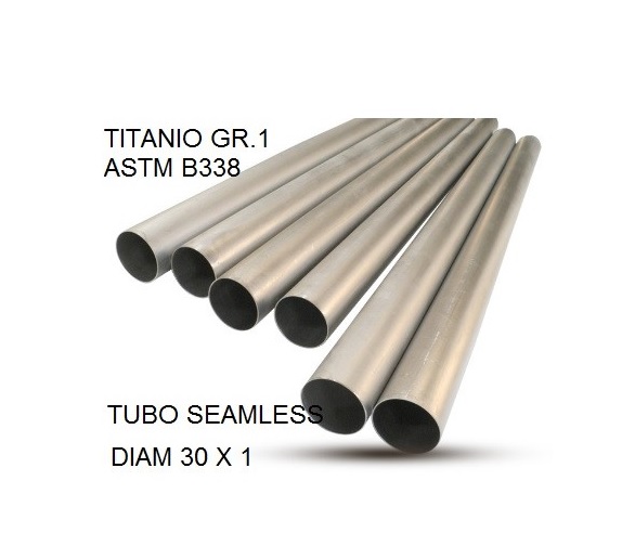Titanium seamless Gr.1 TUBE AISI Tig GPR TU.T.1 Brushed Stainless steel