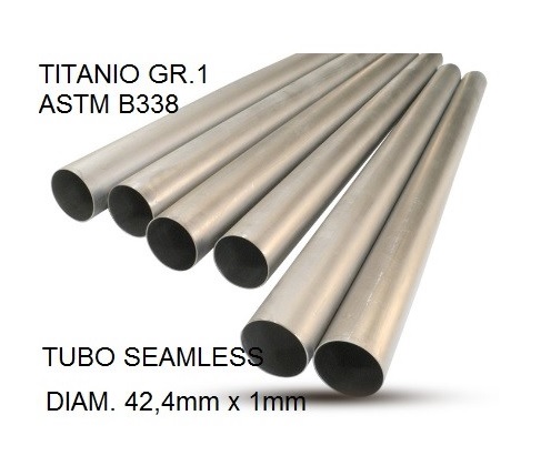 Titanium seamless Gr.1 TUBE AISI Tig GPR TU.T.6 Brushed Stainless steel